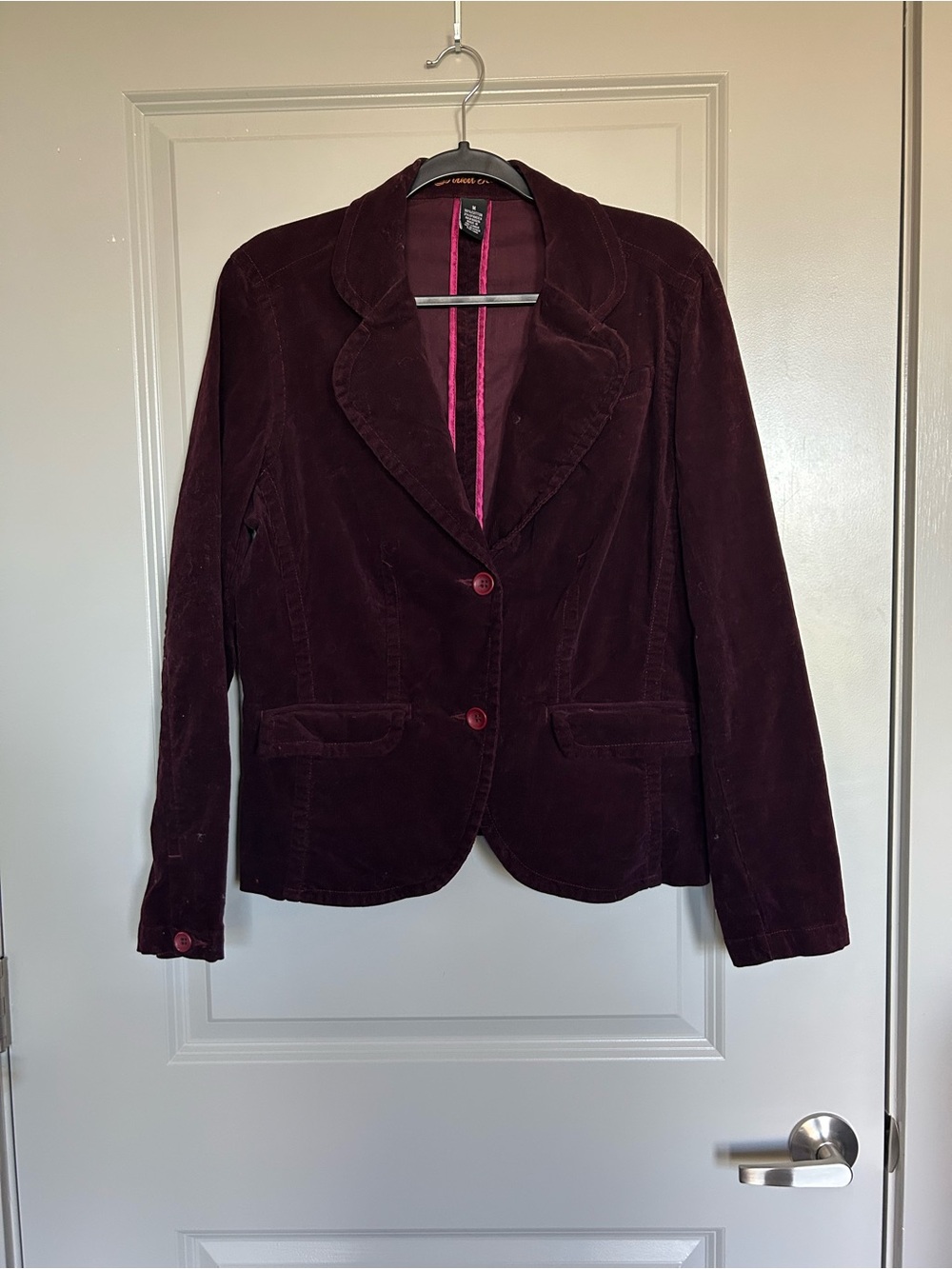Vintage Kikit Jeans Burgundy Corduroy Blazer Women’s Medium Y2K